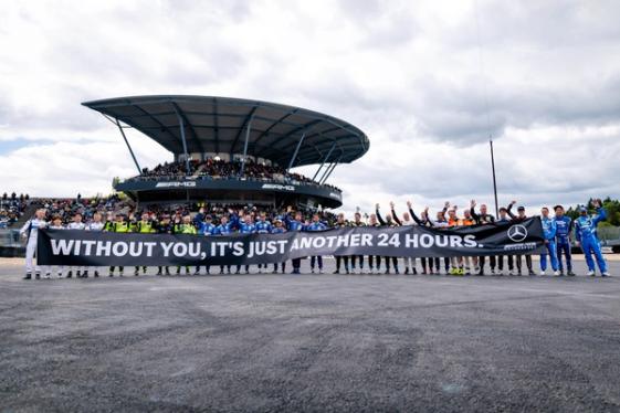 Banner "Without you it's just another 24 hours"
