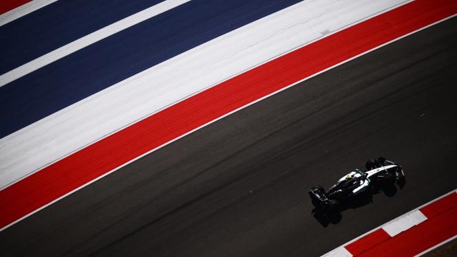 Formula 1 car on the race track