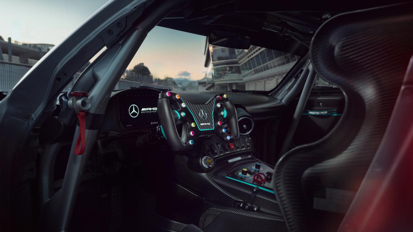 Ansicht Cockpit des Mercedes-AMG GT2 Edition W16