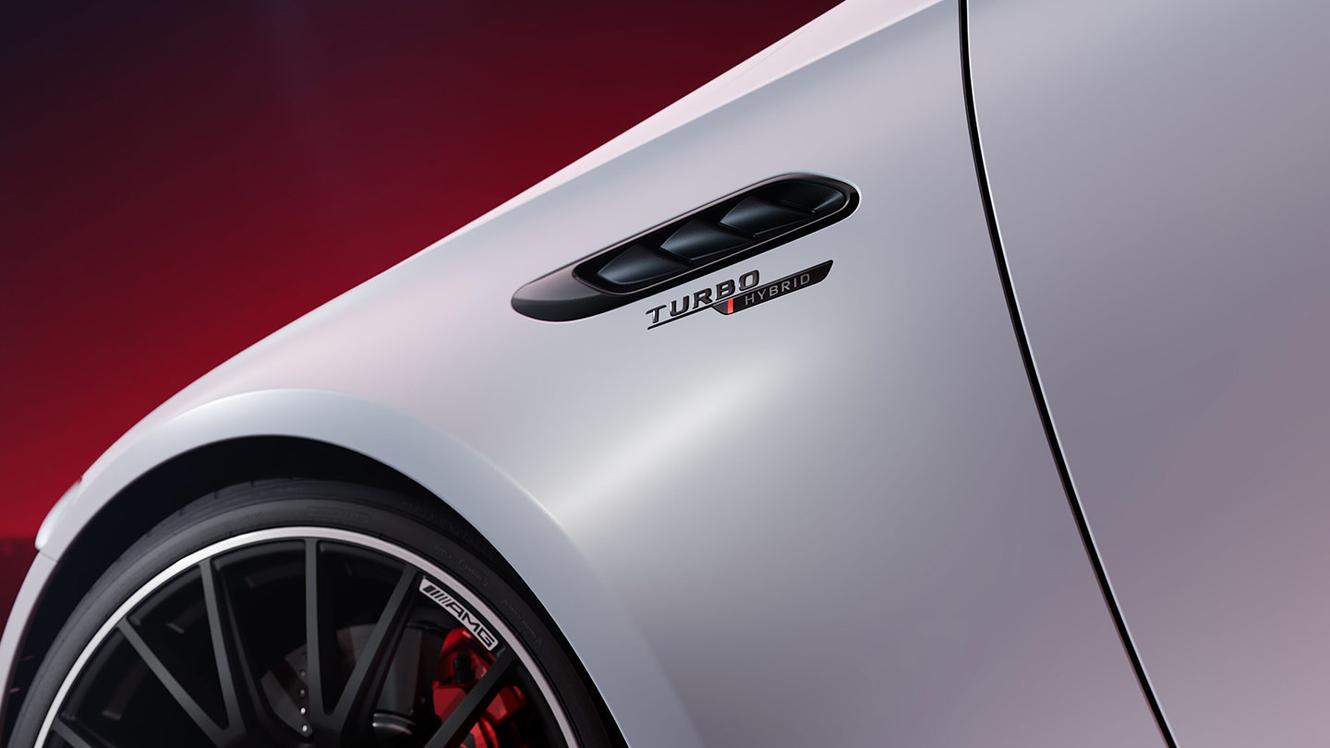 Mercedes-AMG E 53 Limousine Detailansicht seitlicher Lufteinlass.