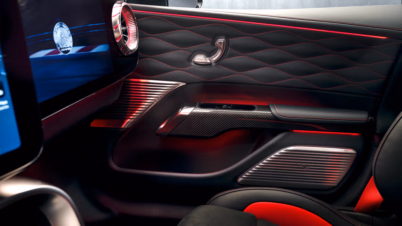 Detailansicht der Tür im Mercedes-AMG GT 4-Türer Coupé