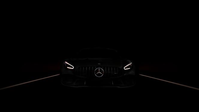 Bild eines AMG Black Series-Kühlergrills