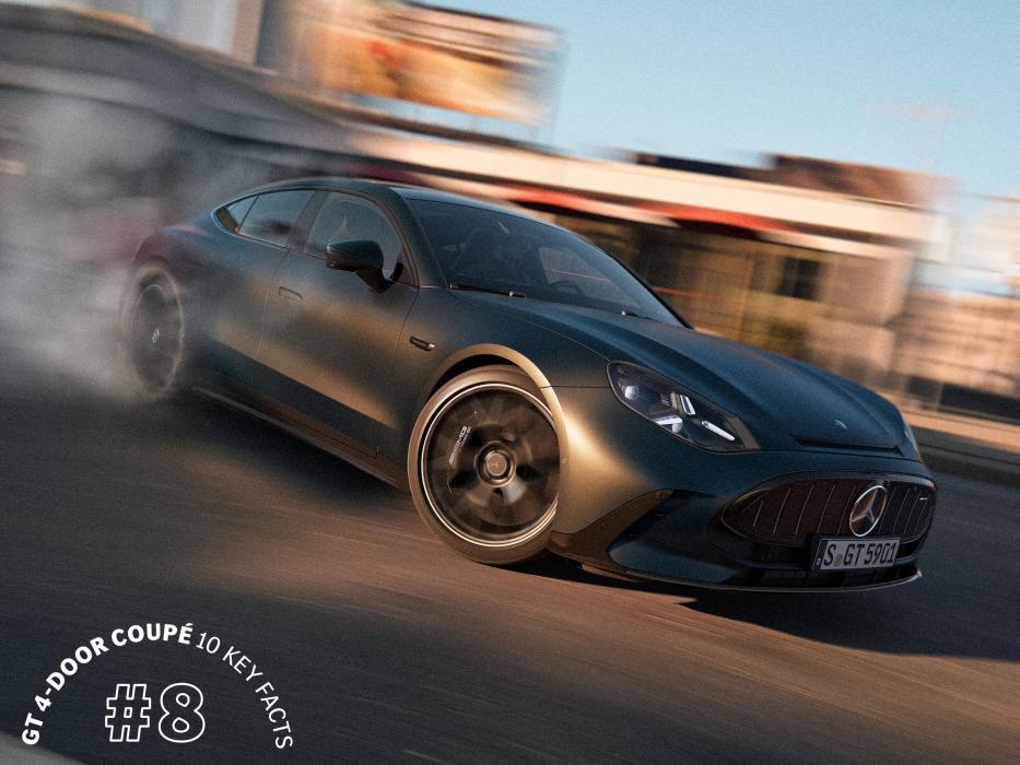 Mercedes-AMG GT 4-Türer Coupé lässt die Reifen durchdrehen