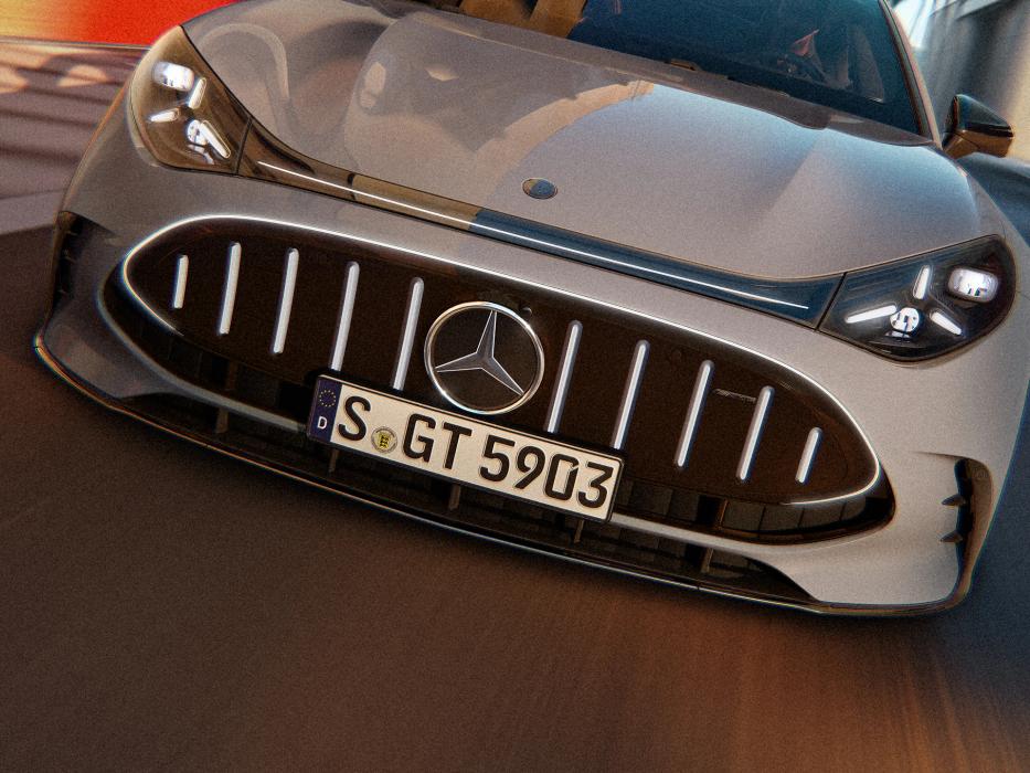 Die Front des Mercedes-AMG GT 4-Türer Coupé