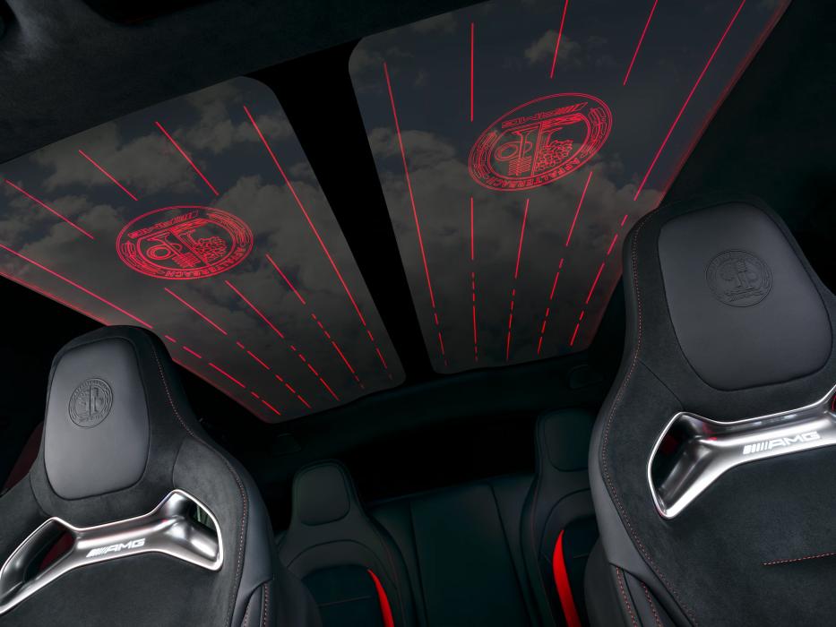 Innenansicht des Panorama Glasdaches "SKY CONTROL"