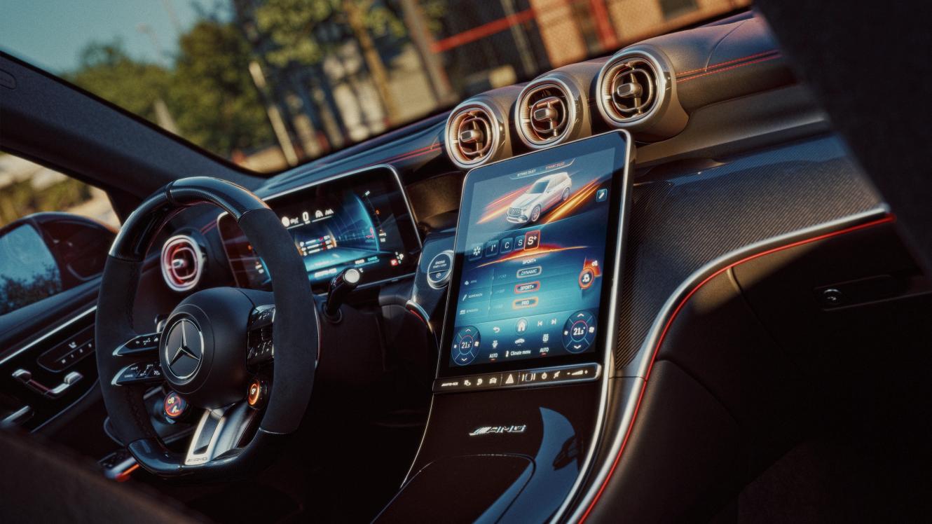 Interior of the Mercedes-AMG GLC 53 4MATIC+ SUV